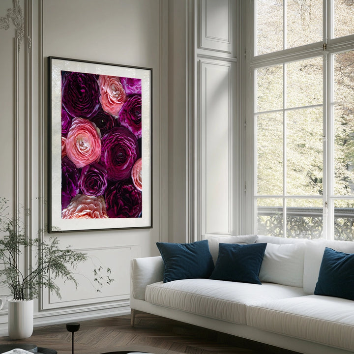 Blush And Bordeaux Portrait