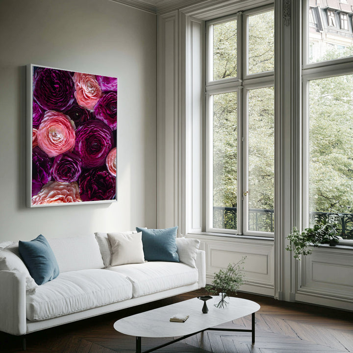 Blush And Bordeaux Portrait