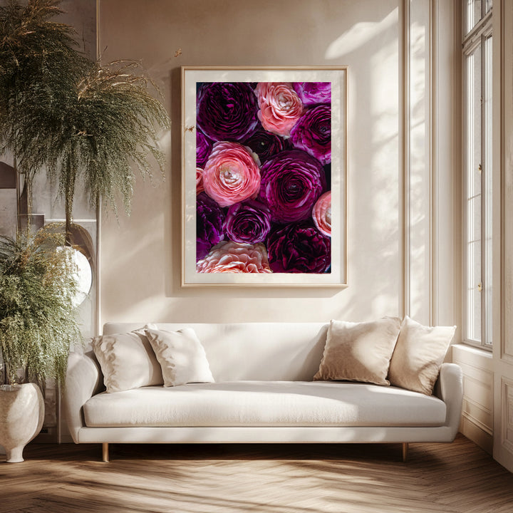 Blush And Bordeaux Portrait