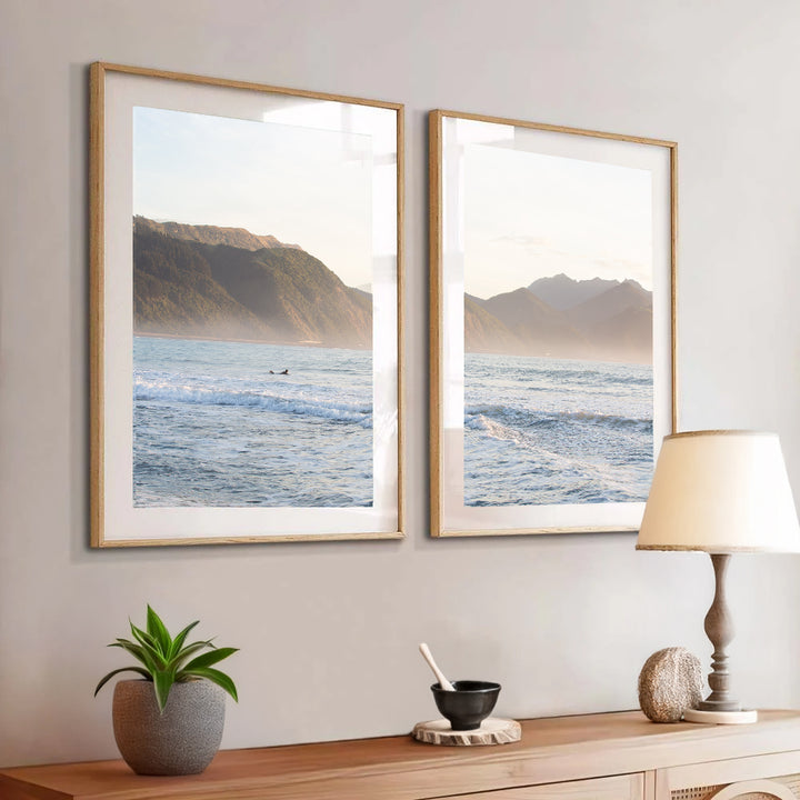 Set of 2 - Mangamaunu Surfer & Kaikoura Coast