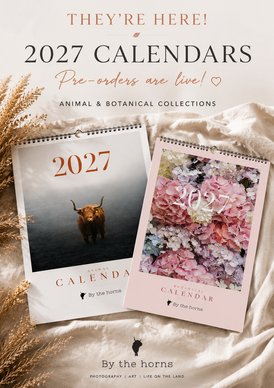 2027 BY THE HORNS CALENDARS