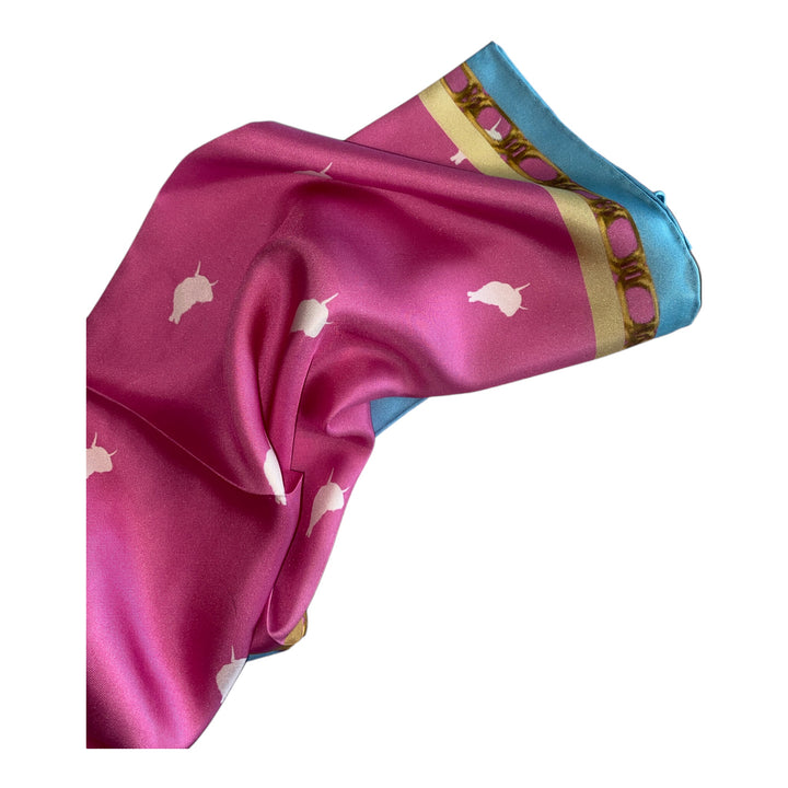 By The Horns Scarf Pink